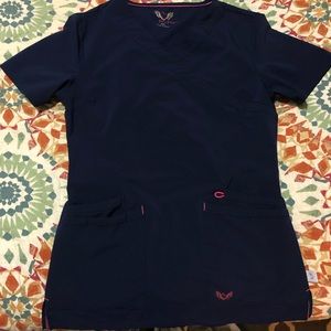 smitten Other - Smitten Navy Scrub Top smitten Other - Smitten Navy Scrub Top